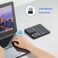 SurnQiee Wireless Numeric Keypad 24G Rechargeable Number Pad 35Keys for Efficient Data Input