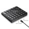 SurnQiee Wireless Numeric Keypad 24G Rechargeable Number Pad 35Keys for Efficient Data Input
