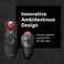ELECOM Relacon Handheld Trackball Mouse Thumb Control 24GHz Wireless Ergonomic Design 10Button Function with Smooth Tracking Windows11 MacOS MRT1DRBK