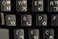 Online-Welcome Korean Keyboard Stickers Transparent Background White Lettering for Laptops Pc Any Computer Desktop