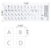 YongMai 2Pcs Korean Keyboard Stickers for PC Computer Laptop Desktop Keyboard Computer Keyboard Replacement Stickers KoreanBlack Font White Background