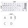 YongMai 2Pcs Korean Keyboard Stickers for PC Computer Laptop Desktop Keyboard Computer Keyboard Replacement Stickers KoreanBlack Font White Background