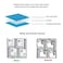 YongMai 2Pcs Korean Keyboard Stickers for PC Computer Laptop Desktop Keyboard Computer Keyboard Replacement Stickers KoreanBlack Font White Background
