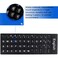 MUBUY-GOL 2 Pack English Keyboard Stickers Black Background with White Lettering for Computer Laptop Notebook Desktop Replacement Computer Keyboard Stickers English