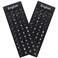 MUBUY-GOL 2 Pack English Keyboard Stickers Black Background with White Lettering for Computer Laptop Notebook Desktop Replacement Computer Keyboard Stickers English