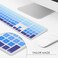 Allinside Ombre Blue Cover for Apple iMac Magic Wireless Keyboard with Numeric Keypad MQ052LLA A1843 US Layout