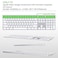 Allinside Ombre Gray Cover for Apple iMac Magic Wireless Keyboard with Numeric Keypad MQ052LLA A1843 US Layout