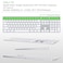 Allinside Ombre Gray Cover for Apple iMac Magic Wireless Keyboard with Numeric Keypad MQ052LLA A1843 US Layout