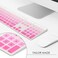 Allinside Ombre Pink Cover for Apple iMac Magic Wireless Keyboard with Numeric Keypad MQ052LLA A1843 US Layout