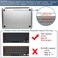 AROC Clear Ultra Thin TPU Keyboard Cover for M1 Chip MacBook Air 13 2020Model Number A2179 A2337 US Layout Keyboard Protector Accessories