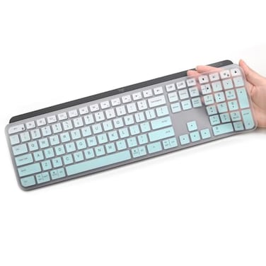 MUBUY-GOL Keyboard Cover for Logitech MX Keys SMX Keys S Combo Wireless KeyboardLogitech MX Keys Advanced Wireless KeyboardLogitech Craft Keyboard Ultra Thin Keyboard Protective Skin MGreen