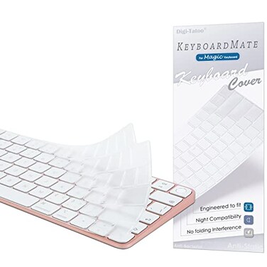 Digi-Tatoo Keyboard Cover for New M4 iMac Magic Keyboard Model A3118A2449 Touch ID Version wo Numeric Key Ultra Thin Protective and Clear Keyboard Cover Protector Skin