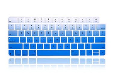 MMDW Silicone Keyboard Protector Cover Skin for iMac 2021 24 Magic Keyboard with Touch ID ModelA24492021 ReleasedWireless Magic Keyboard ModelA2450 2021 ReleasedGradient Blue