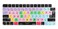 XSKN Final Cut Pro Shortcut EU US Version Silicone Keyboard Cover for Apple 2021 2024 iMac Magic Keyboard with Touch ID A2449 A3118 Lock Key A2450 A3203 Without Numeric keypad