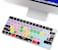 XSKN Final Cut Pro Shortcut EU US Version Silicone Keyboard Cover for Apple 2021 2024 iMac Magic Keyboard with Touch ID A2449 A3118 Lock Key A2450 A3203 Without Numeric keypad