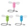 DECVO Mini Mobile USB Powered Cooling Fan Flexible Goose neck Air Blower For Desktop PC Computer Laptop Notebook Tablet 3 Pack PinkGreenBlue