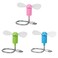 DECVO Mini Mobile USB Powered Cooling Fan Flexible Goose neck Air Blower For Desktop PC Computer Laptop Notebook Tablet 3 Pack PinkGreenBlue