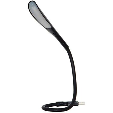 i2 Gear USB Reading Lamp with 14 LEDs Dimmable Touch Switch and Flexible Gooseneck for Notebook Laptop Desktop PC and MAC Computer OnOff Setting 14 LED Black