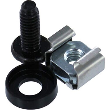 NavePoint M5 Cage Nuts and Screws for Server Shelves Cabinets 50 Pk Rack Mount