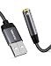 DUKABEL USB Audio Adapter 35mm Audio Jack Adapter Support TRRS 4 Pole Mic USB Aux Stereo Converter External Sound Card for PC Laptop Mac Desktops Linux PS4 PS5 and MoreGrey