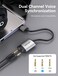VENTION USB Audio Adapter USB External Stereo Sound Card to 35mm Headphone and Microphone Jack Adapter for Windows MAC Linux PC Laptop Desktops PS5
