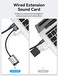 VENTION USB Audio Adapter USB External Stereo Sound Card to 35mm Headphone and Microphone Jack Adapter for Windows MAC Linux PC Laptop Desktops PS5