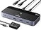 UGREEN USBC Switch 2 Computers Share 4 USB 32 Ports 10Gbps Switcher Selector for PC Laptop Keyboard Mouse Sharing Switch Adapter with 2 USBC to C Data Cables and Remote
