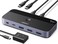 UGREEN USBC Switch 2 Computers Share 4 USB 32 Ports 10Gbps Switcher Selector for PC Laptop Keyboard Mouse Sharing Switch Adapter with 2 USBC to C Data Cables and Remote