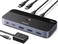 UGREEN USBC Switch 2 Computers Share 4 USB 32 Ports 10Gbps Switcher Selector for PC Laptop Keyboard Mouse Sharing Switch Adapter with 2 USBC to C Data Cables and Remote
