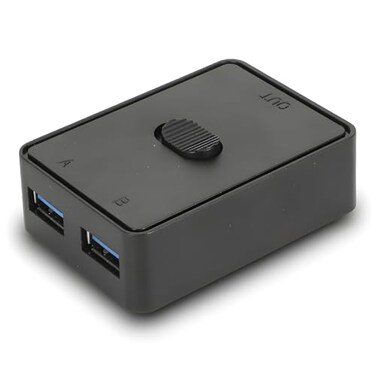 GOWENIC USB 30 Switch Selector Bi Directional USB Switch 2 in 1 Out or 1 in 2 Out USB KVM Switch for PCs Mouse Keyboard Printer Scanner