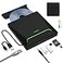 ORIGBELIE New External CD DVD Drive Cool DVD Burner USB 30 with Ethernet Adapter 3 USB and 2 TFSD Card Ports CD DVD Player Reader Writer Optical Disc Drive for Laptop MacBook PC Windows Linux Mac OS