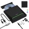 ORIGBELIE New External CD DVD Drive Cool DVD Burner USB 30 with Ethernet Adapter 3 USB and 2 TFSD Card Ports CD DVD Player Reader Writer Optical Disc Drive for Laptop MacBook PC Windows Linux Mac OS