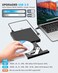ROOFULL External CD DVD Drive with SD Card Reader USB 30 Ports Hub Carrying Case USBC CD DVD ROMRW Disk Player Burner Writer for Laptop Mac PC Windows 1110 MacBook iMac Desktop Computer