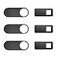 TRILINK Webcam Cover 6Pack Web Camera Cover Slide UltraThin for Laptop iMac MacBook Pro Mac Computer Smart Phone Tablets Slider Camera Blocker Protect Your Privacy Security Black