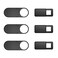 TRILINK Webcam Cover 6Pack Web Camera Cover Slide UltraThin for Laptop iMac MacBook Pro Mac Computer Smart Phone Tablets Slider Camera Blocker Protect Your Privacy Security Black