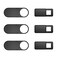 TRILINK Webcam Cover 6Pack Web Camera Cover Slide UltraThin for Laptop iMac MacBook Pro Mac Computer Smart Phone Tablets Slider Camera Blocker Protect Your Privacy Security Black