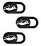 SIREG Webcam Cover Slide 0027in Ultra Thin Web Camera Cover for Laptops Smartphone PC Tablets for Protecting Your Privacy Security Penguin Black 3 Pack