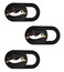 SIREG Webcam Cover Slide 0027in Ultra Thin Web Camera Cover for Laptops Smartphone PC Tablets for Protecting Your Privacy Security Penguin Black 3 Pack