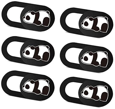 SIREG Webcam Cover Slide Ultra Thin Cute Panda Web Camera Cover fits LaptopTabletComputer Smartphone Protect Your Privacy and SecurityStrong Adhesive