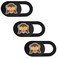 SIREG Webcam Cover Ultra Thin Web Camera Cover fits LaptopTabletComputer Smartphone Protect Your Privacy and SecurityStrong Adhesive MonkeyBlack 3 Pack