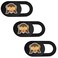 SIREG Webcam Cover Ultra Thin Web Camera Cover fits LaptopTabletComputer Smartphone Protect Your Privacy and SecurityStrong Adhesive MonkeyBlack 3 Pack