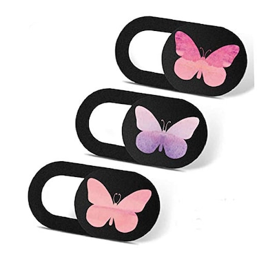 IMNEXT2U Laptop Camera Cover Slide 3 Pack Ultra Thin Slide Laptop Camera Cover for Echo Show Smartphone Computer Tablet Chromebook PC Butterfly