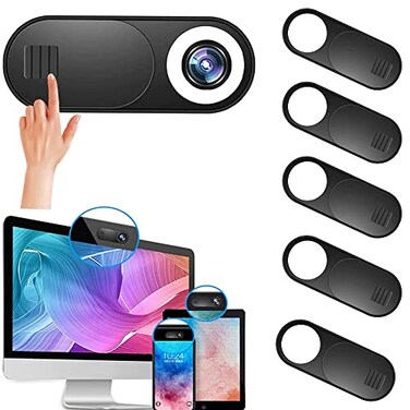 BARTER KINGS Webcam Cover Slide Ultra Thin Round Hole Laptop Camera Cover Slide Blocker for Computer MacBook Pro iMac PC Tablet Notebook Surface Pro Echo Show Camera Ultra Thin Privacy Protector6 pack