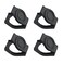 Ruiwaer 4PCS Protective Lens Privacy Cover Shutter Universal Webcam Cover Desktop Computer External Webcam Lens Cover Shutter Cap Hood Streaming Web Camera Privacy Cover Clip Black