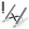 Tonmom Laptop Stand for Desk Adjustable Laptop Riser ABSSilicone Foldable Portable Notebook Holder Ventilated Cooling Notebook Mount Computer Stand for 10156 LaptopsTabletsWhite