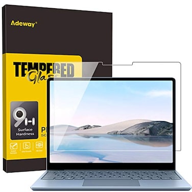 Adeway Tempered Glass Screen Protector for Surface Laptop Go 2 124 inch 2022 9H Hardness Scratch ResistHD Transparent Also For Microsoft Surface Go 2020