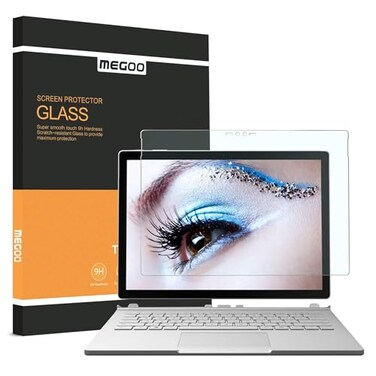 Megoo Surface Book Screen Protector 135Blue Light Blocking Tempered GlassProtect Eyesight9H Hardness Also for Microsoft Surface Book 2 2017 Version Not for Surface Book 3
