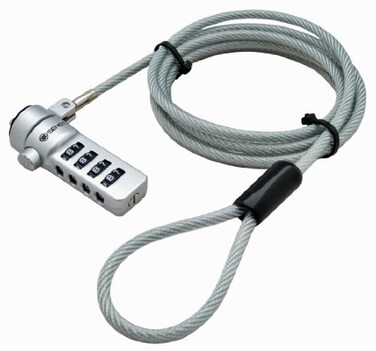 Sendt NotebookLaptop Combination Lock Security Cable Silver