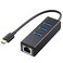 Cable Matters 4in1 USB C Hub Ethernet Support Gigabit Network USB C Ethernet Hub Thunderbolt LAN Adapter with 101001000Mbps Network Black