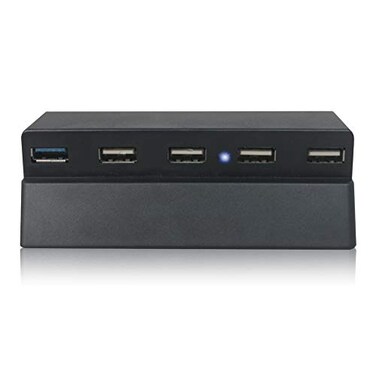bealuffe Bealuffe USB Hub for PS4Slim Gaming Console USB Extender Splitter Extra USB Ports